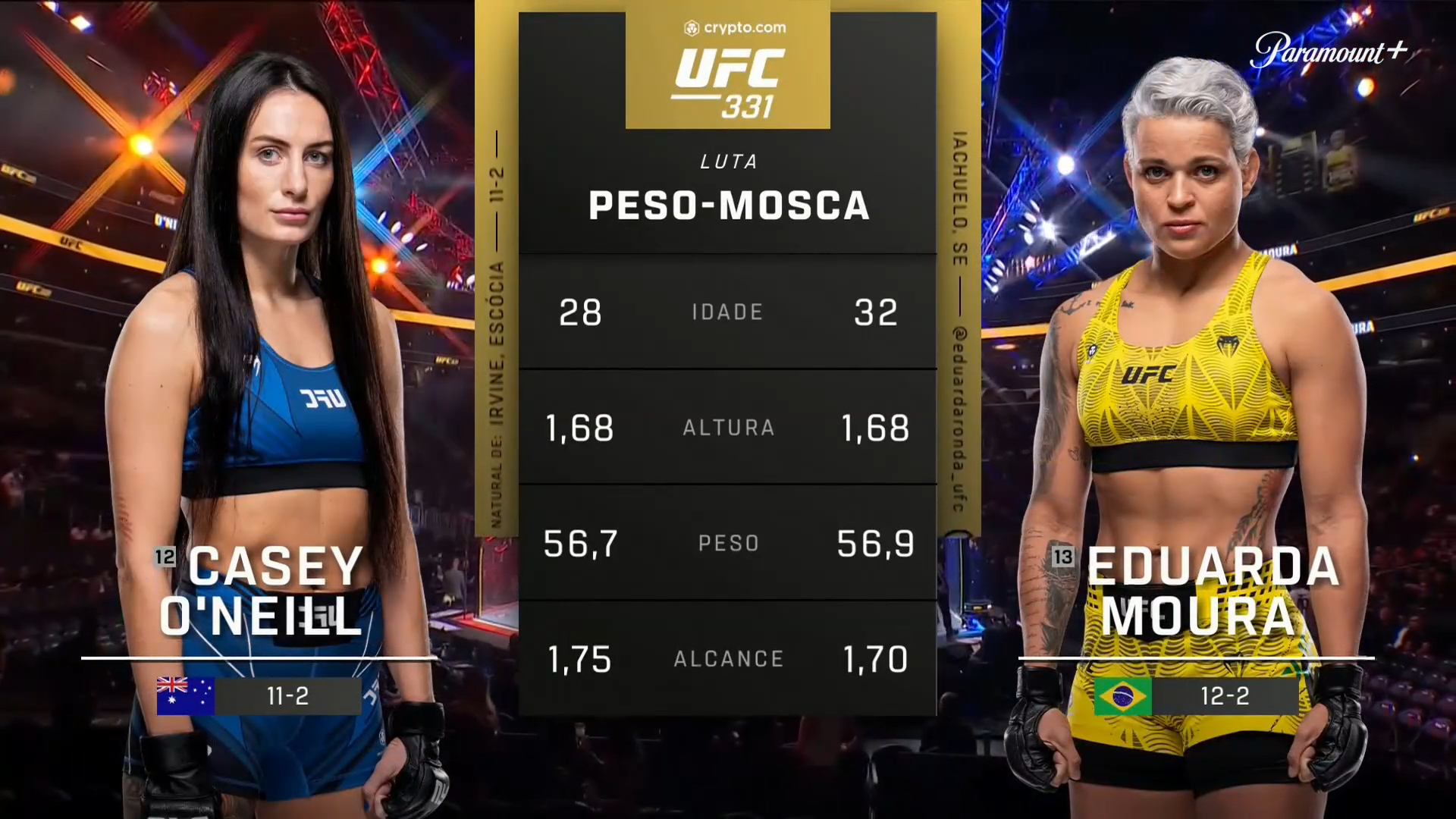 UFC 331 19/09 - Casey O'Neill x Eduarda Moura - 2026