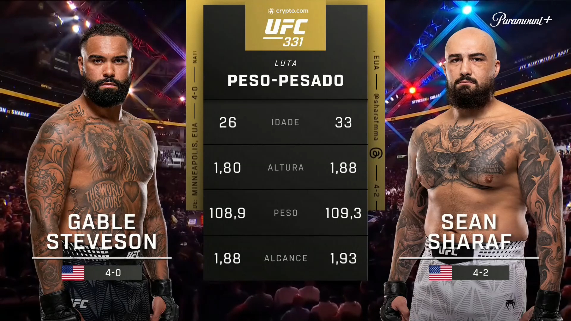 UFC 331 19/09 - Gable Steveson x Sean Sharaf - 2026