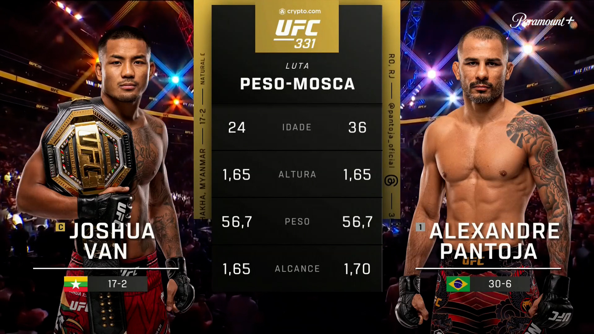 UFC 331 19/09 - Joshua Van x Alexandre Pantoja - 2026