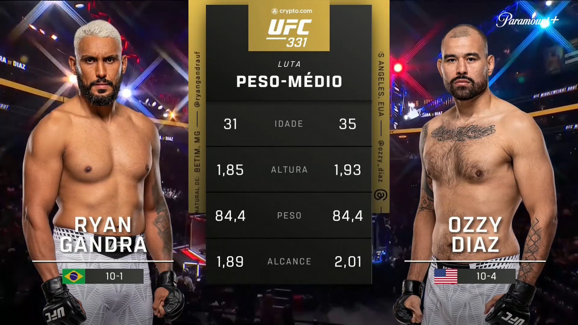 UFC 331 19/09 - Ryan Gandra x Ozzy Diaz - 2026